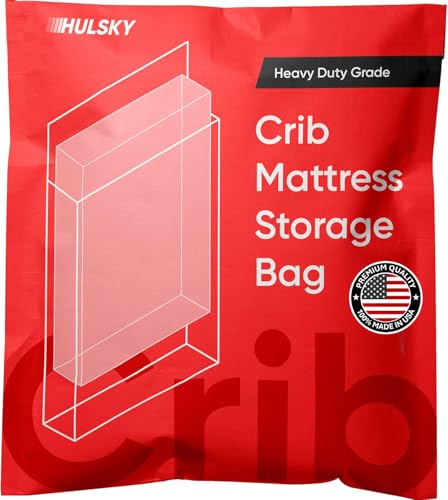 Image of Crib Mattress Storage Bag - Extra-Tough USA-Made 4+ Mil Bag - Stronger Than Standard Bags - Best Protection for Moving or Storage - Waterproof, Extra Tear- and Puncture-Resistant