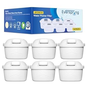EVERSPRING TÜV SÜD gecertificeerde waterfiltervervanging voor Brita Maxtra+, Maxtra Plus, Mavea, Anna Duomax