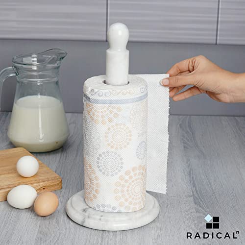 Radicaln Paper Towel Holder White Handmade Marble Kitchen Towels Rack Paper Roll Holder With Stand - Wrapping Paper Holder Towel - Hand Towel Rack Holder #TOP3