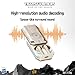 Transformers TF-T76 True Wireless Bluetooth 6.0 Earbuds with Mic, Mecha Zinc Alloy Armor Case, Low-Latency Game/Music Modes, Hi-Fi 13mm Drivers, HD Calling, 40H Total Playtime (Airazor Beige)
