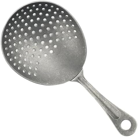 Soro Essentials- 6-3/8” Stainless Steel Julep Strainer Crafted Steel- Cocktail Strainer Bar Strainer Spoon for Cocktail Shakers Mixing Glasses Cocktail Drinks Home Bar Restaurants - Thumbnail 2
