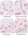 Mikrdoo Tween Girls Pajamas Elegant Silky Satin 2 Piece Fashion Summer Cute PJs, Pink Striped Bow,Size 10 Years