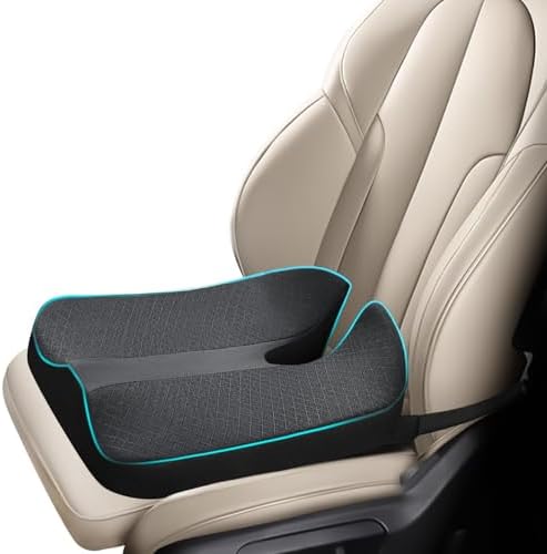 anzhixiu Heightening Truck Seat Cushion for Broader Vision, Car Seat Cushion for Car Seat Driver Truck Driver, Sciatica Pain Relief Pillow Tailbone Pain Relief Cushion for Long Time Driving
