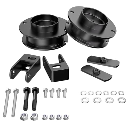 FLYCLE 2'' Front Leveling Kit for 2014-2023 Ram 2500 4WD, 2013-2023 Ram 3500 4WD, 2 inch Leveling Lift Kits Spring Strut Spacers with Shock Relocation Brackets Compatible with Ram 2500 3500 4WD