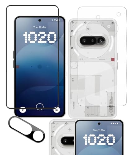 Image of ZARALA Tempered Glass Screen Protector Compatible for Nothing Phone 3a | Front And Back Screen Guard With camera lens protector
