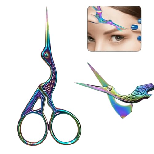 Tesoura Passaro para Design de Cílios e Sobrancelha Furta Cor