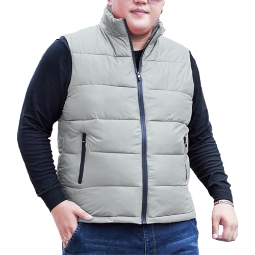 Gilet d'hiver pour homme sans manches du L au 10XL veste légère zippée