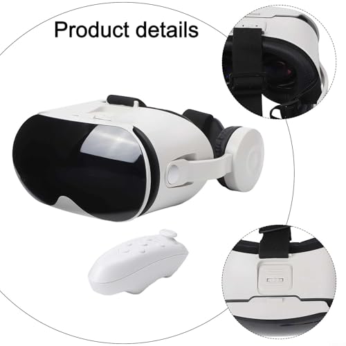 Casque VR pour téléphone portable avec contrôleur et écouteurs pour jeux 3D