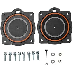 Kit de reconstrucción de bomba de aire de agua para bombas de aire lineales HP-60/HP-80, goma, plástico, metal, juego de repuesto con tornillos de montaje y accesorios