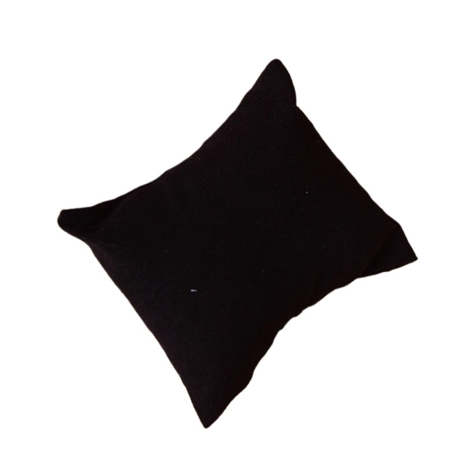 WUYXTO 10pcs PU Or Velvet Leather Bracelet Watch Pillow Jewelry Boxes Display Pillows Showcase For Packaging(Black)