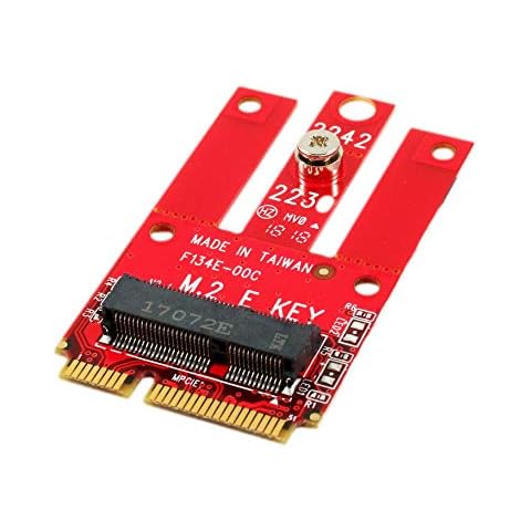 Ableconn MPEX-M2WL Mini PCIe Adapter with M.2 Key E Slot - Support PCIe and USB Based M.2 E Key and A-E Key Module for Mini PCI Express - Work for WiFi & Bluetooth M2 Module Cover