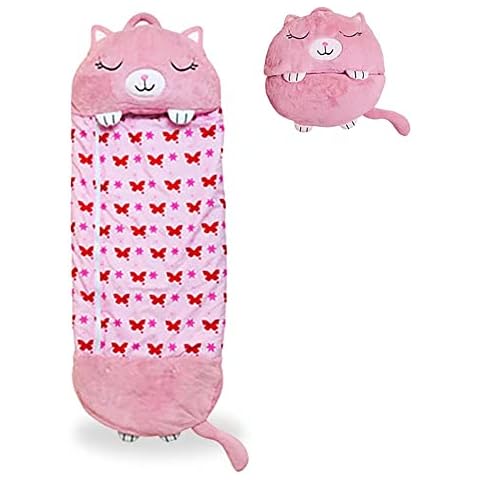 Kinder-Schlafsack, Schlafsack, Nickerchen Kissen, gegen Kicken, Einteiler, klein, mittel und groß, lustiges Einhorn-Kissen für Kinder, Mädchen, Jungen, faltbar Cover