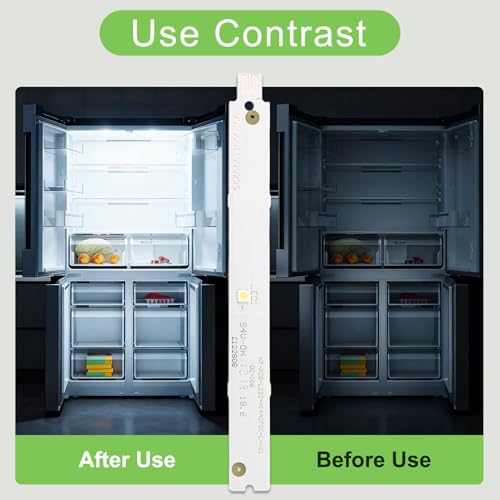 1 x Kühlschrank-LED-Lichtleiste, LED-Lichtleiste für Kühlschrank, Ersatz-LED-Lichtstreifen für Siemens für Bosch 9001030205 9001069888 3 V 6 V Lichtleiste, 112x12mm (3 V)