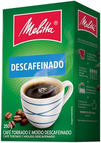 Café Torrado e Moído Descafeinado LV Melitta Caixa 250g