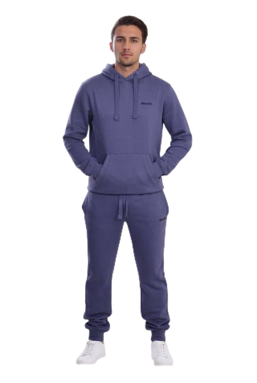 Men's Tracksuit 2-Piece Set - Fleece Pullover Hoodie & Jogger Sweatpants, Long Sleeve Sweatshirt with Kangaroo Pocket, Slim Fit Cuffed Jogger, Gym Running Activewear Outfit-image-12