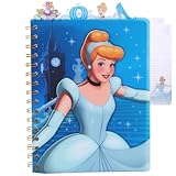 Disney Cenicienta - Cuaderno con pestañas, 8 x 7 pulgadas
