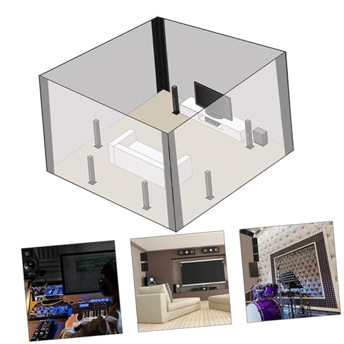 Vaguelly Professional Recording Sound Absorbers: Paneles acústicos de espuma para trampa de graves en esquina miniatura 5