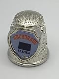 646 Anchorage Alaska - Souvenir Collectible Thimble