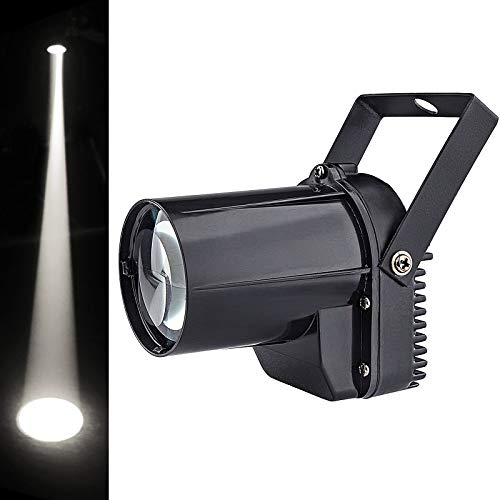 Disco Ball Light, 3W Led White PinSpot for Light up Mirro Ball, Pin spot DJ Stage Lights (Black...