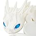 Costume Wizard Dragon Stand for Echo Dot 4th/5th Gen, 3D Printed Dragon Amazon Echo Desktop Speakers, Holder for Echo Dot 5th Gen Echo Dot 4th Gen, Made in USA (White)