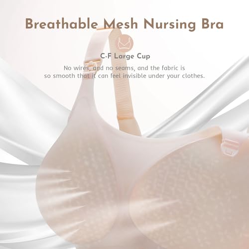 Image of Nursing Bras for Breastfeeding, Seamless Ultra Comfort Maternity Bra, Natural Shape Pregnancy Bras for Women
