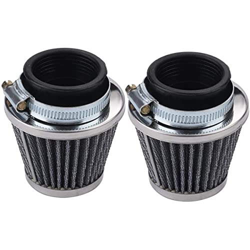 Alonegoer 2 Pack 38Mm Universal Air Filter For Gy6 50Cc 139Qmb Motorcycle Scooter Moped 50Cc 110Cc 125Cc Sdg Ssr Motorcycle Quad Scooter Go Kart Moped Dirt Bike Pit Bike Atv #TOP15