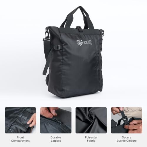Image of CULT 35L Laptop Backpack, Water-Repellent Travel & Office Bag with Trolley Sleeve, 3-Way Carry System, Organiser Compartments with Shoe Bag - Unisex