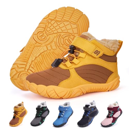BibYuga Barfußschuhe Winter Kinder Winterschuhe Mädchen Jungen,...