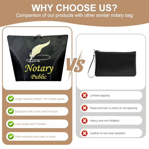 Ldmfcpa Waterproof Notary Bag Black