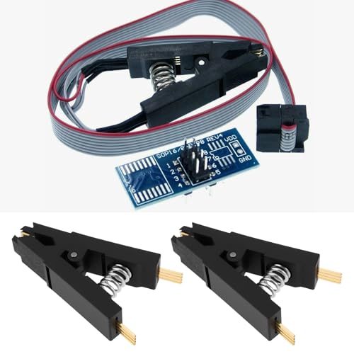 ECSiNG 4 Stücke 8-Pin Test Clip SOIC 8 SOP8 Programmierer IC Prüfung Clip 50mm für Platine