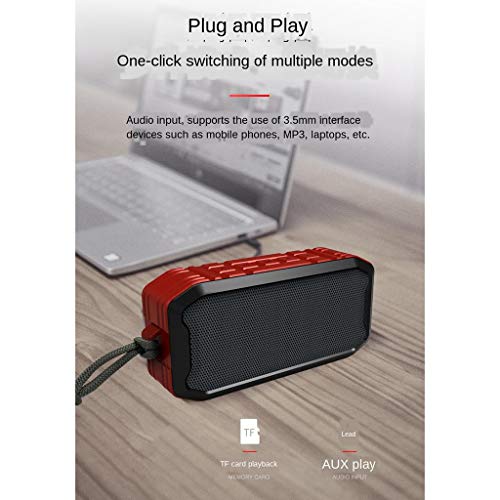 Baoblaze Alto-falante Bluetooth Som Estéreo 1200mah USB AUX TF Para Smart - Verde