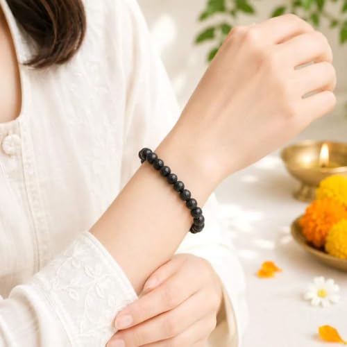 Image of Beaded Bracelet for Men & Women | Stretchable Handmade Prayer Meditation Yoga Wrist Bracelet | Stylish Everyday Wear | Free Size