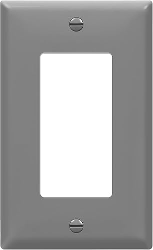 Miniatura 10 de ENERLITES Placa de pared decorativa para interruptor de luz o tomacorriente, acabado brillante, tamaño extra grande de 1 gang 5.5" x 3.5