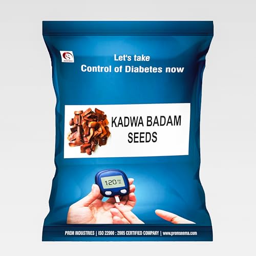 Image of SEEMA Kadwa Badam Sugar Badam | Diabetes Bitter Almonds | Thengani kai | Mahogany Seeds | Diabetes King Bitter Seeds, Machine Cleaned, hygienically processed & packed Pack of 600 Grams