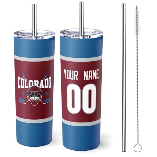 Image of ANTKING Colorado Tumbler 20oz Travel Mug Custom Name Number Gifts | Stainless Steel Insulated Coffee Cup for Men Women