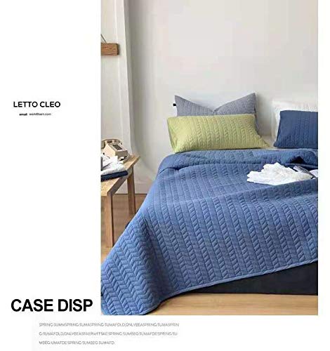 WWQQ Modernas Colcha Cama 245 * 250CM Blanca Verano Bouti Cubrecama Sobrecama Gris Cubrecama Fina Suave, CóModo, Adecuado para Dormir Desnudo. (Color : E, Size : 245 * 270cm)