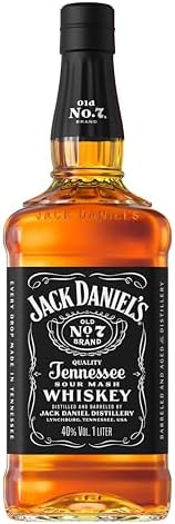 Jack Daniel's Tennessee Whiskey Old No 7, 40% Vol Alcohol, 1000 m...