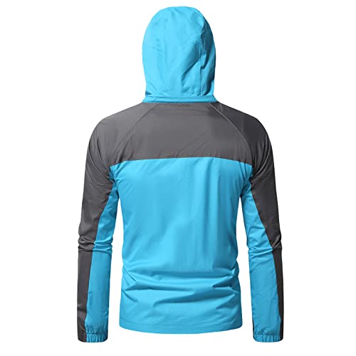 Chaqueta con capucha para hombre impermeable y resistente al viento 3