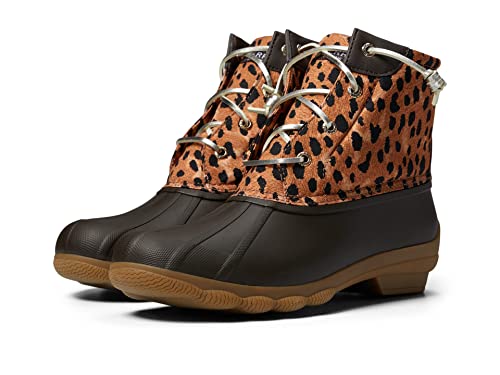 Syren Gulf Leopard Women's Duck Boots - Brown, Size 8 M