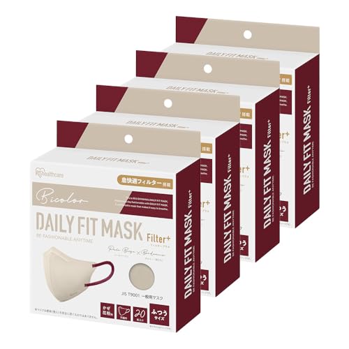 [ACXI[}] }XN sDz DAILY FIT MASK Filter+ 80(20×4Zbg) y[x[W×{h[ ̃}XN ₷ y  ӂ莨R 3D}XN fC[tBbg RN-H5SW