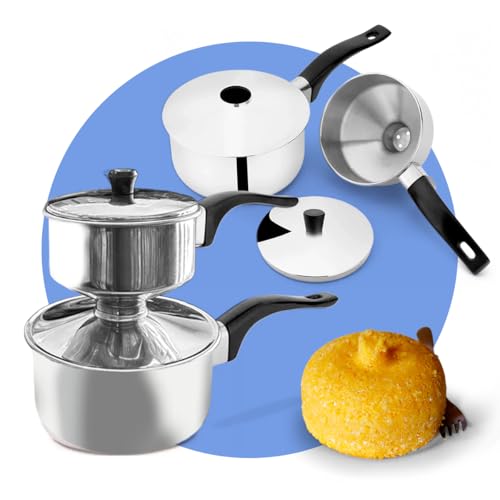 Cuscuzeira Peitinho Inox Individual 650ml Paulistinha Nordestina com Tampa – Cozinha a Vapor e Legumes