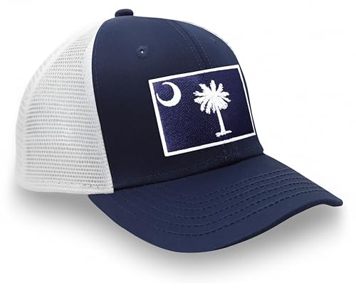 Image of International Tie State Hat for Men and Women, Adjustable Snapback Trucker Baseball Cap with Embroidered Patch