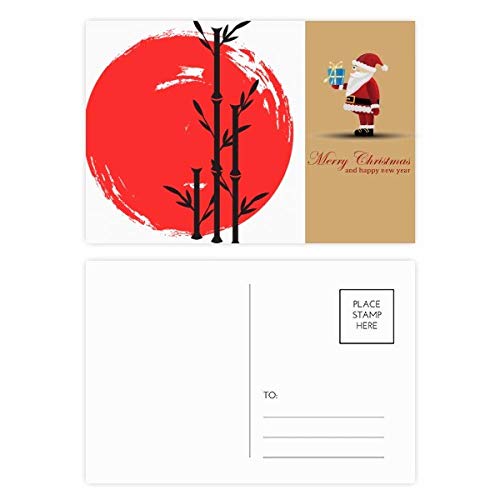 Pinceaux abstraites Père Noël Rouge Noir pour décorer votre table de réveillon