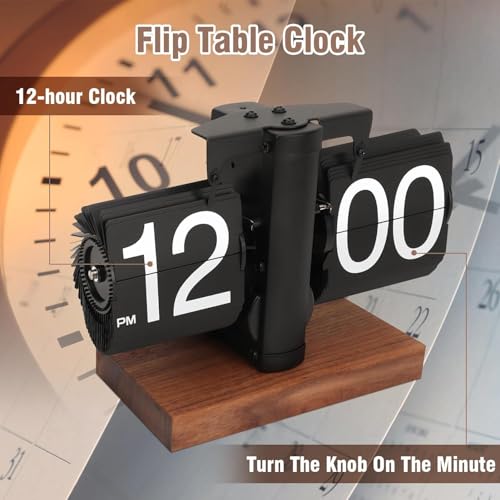 MVM Enterprise Retro Flip Clock, 12 Hours Digital Mechanical Desk - Image 5