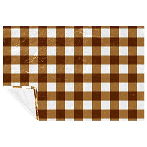 Couverture marron foncé de qualité supérieure douce et chaude