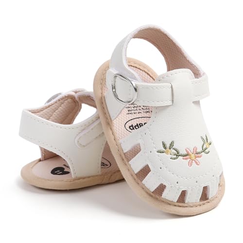 Infant Baby Boys Girls Sandals Summer Baby Wedding Dress Flat Shoes Newborn Crib Shoes First Walkers Prewalkers Shoes