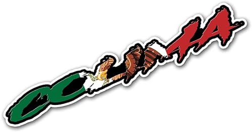 Colima México - Adhesivo adhesivo para ventana, parabrisas, camión, SUV, 18 pulgadas, bandera MX