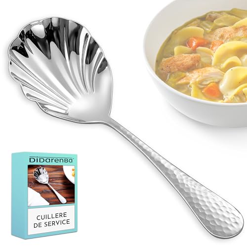 Cuillere de service acier inox ideal pour la maison et le restaurant couleur inox