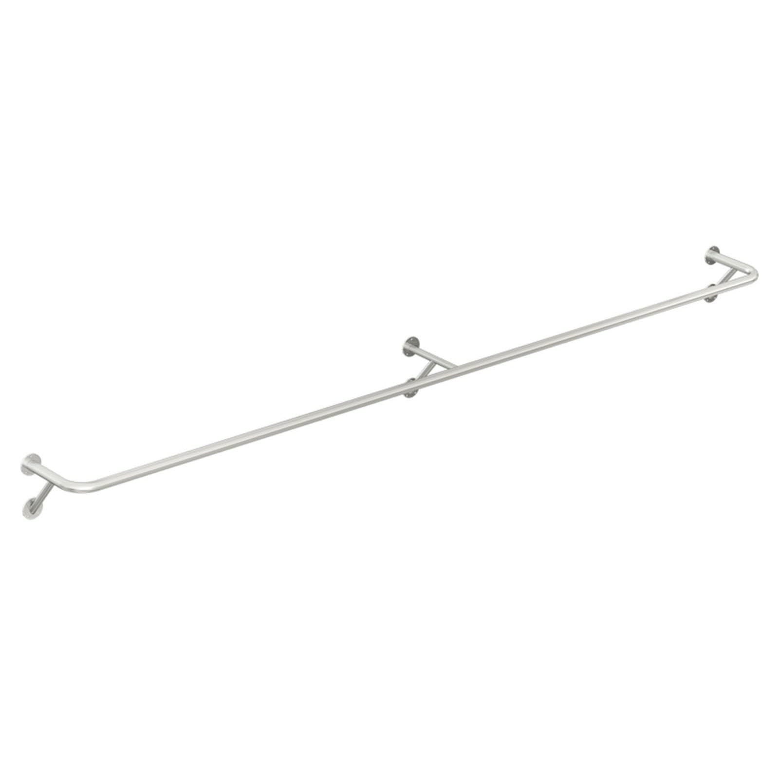Tringle à vêtements murale en acier inoxydable au design créatif de 200 cm