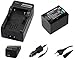 Produktbild 2in1-SET für den Sony FDR AX53 Ultra HD Camcorder - Akku kompatibel mit Sony NP-FV70 (1500mAh) + 4in1 Ladegerät (für USB, microUSB, 220V und Auto) inkl. PATONA Displaypad